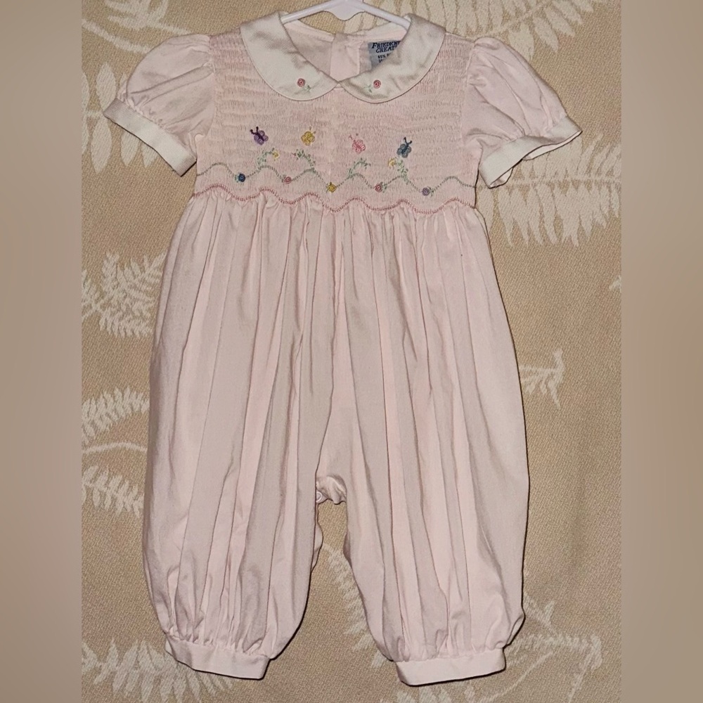 ❗️SOLD❗️ Friedknit Creations Baby Girl Size 3 Months Butterfly Bubble